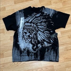 Black Graphic Tee for Men